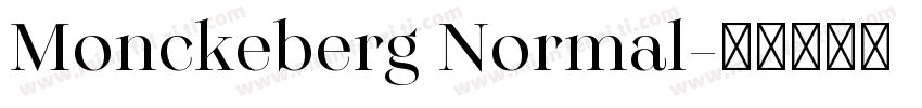Monckeberg Normal字体转换
